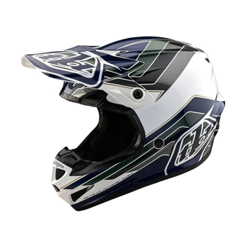 Casque TROY LEE DESIGNS SE4 Polyacrylite Block - anthracite/bleu marine Casque TROY LEE DESIGNS SE4 Polyacrylite Block - anthracite/bleu marine
