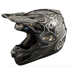 Casque TROY LEE DESIGNS SE5 ECE Carbon Cosmic Explosion - gris