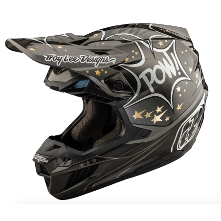 Casque TROY LEE DESIGNS SE5 ECE Carbon Cosmic Explosion - gris