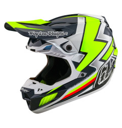 Casco TROY LEE DESIGNS SE5 ECE Composite Ever - gris/amarillo