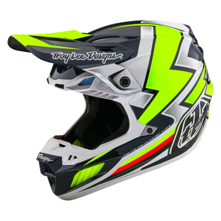 TROY LEE DESIGNS SE5 ECE Composite Ever Helmet - grey/yellow