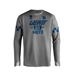 Maillot LEATT Moto 4.5 Enduro X-Flow - Speed gris acier