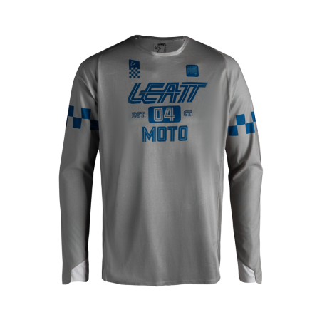 LEATT Moto 4.5 Enduro X-Flow Jersey - Speed Stahlgrau