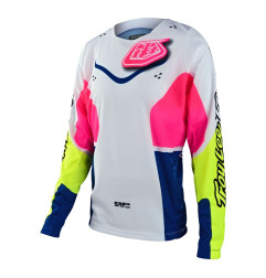 Camiseta infantil TROY LEE DESIGNS GP Pro - Radian blanco/multicolor
