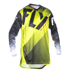 FLY RACING Lite Jersey - Limette/Schwarz/Weiß