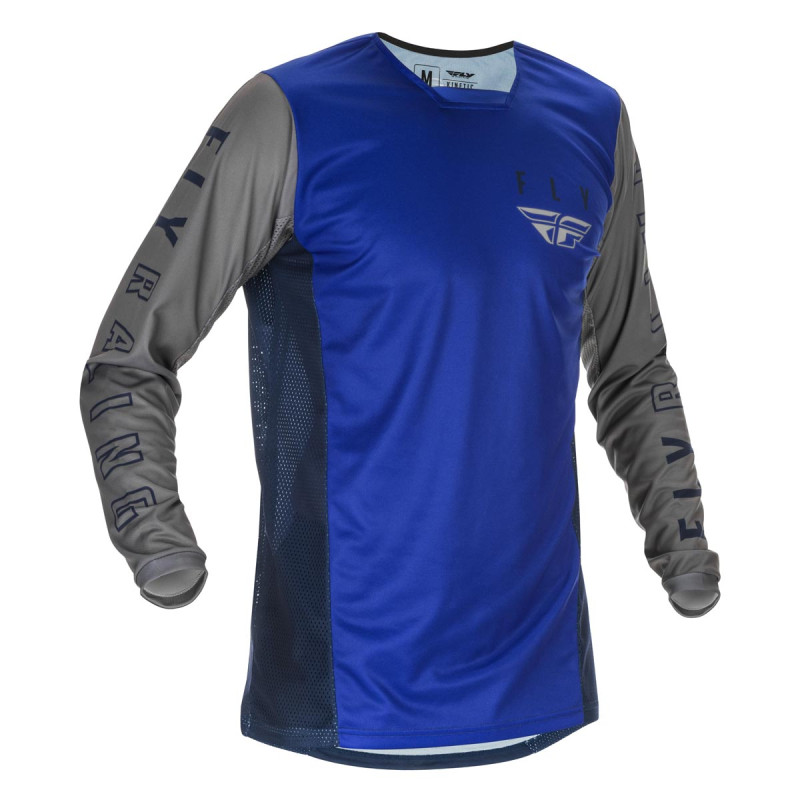 Camiseta FLY RACING Kinetic K121 - azul/azul marino/gris