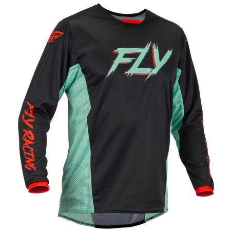 FLY RACING Kinetic S.E. Rave Jersey - Schwarz/Mint/Rot