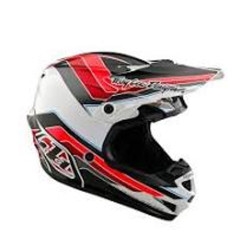 TROY LEE DESIGNS SE4 Polyacrylite Block Helmet - charcoal/red