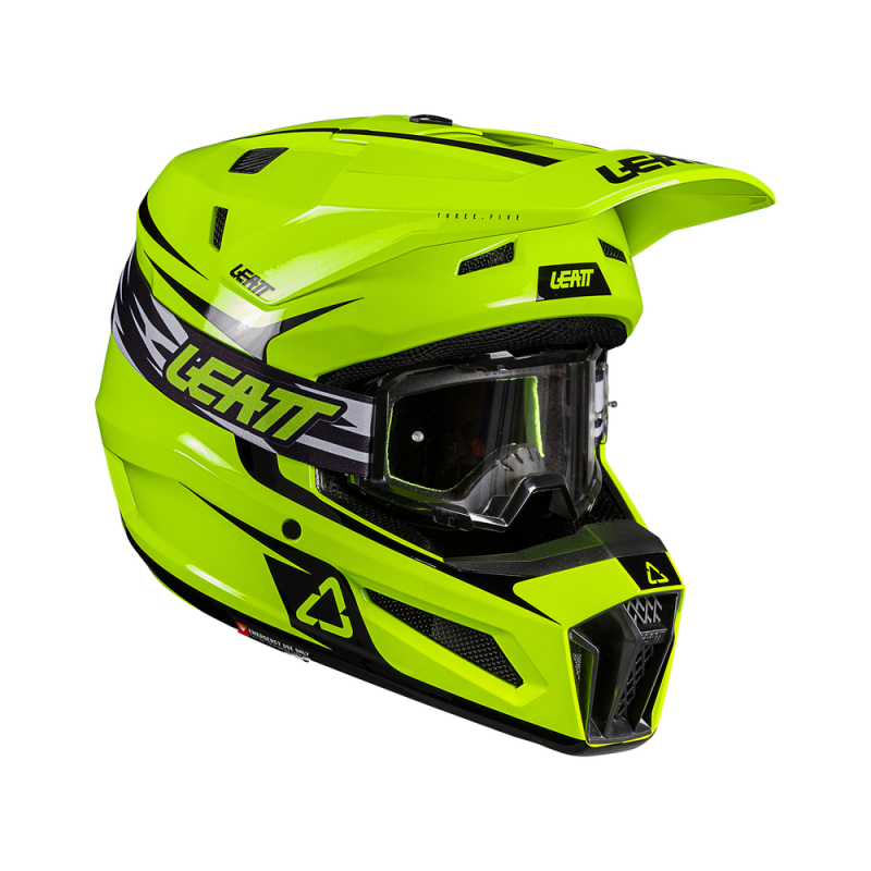 Casque LEATT Moto 3.5 2026 - jaune fluo