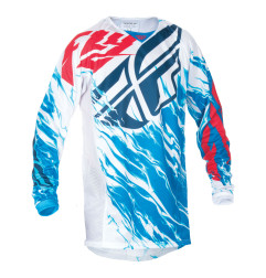 FLY RACING Kinetic Jersey - Rot/Weiß/Blau Relapse