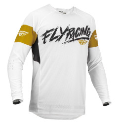 Camiseta FLY RACING Evolution DST L.E. Brazen - blanco/oro/negro