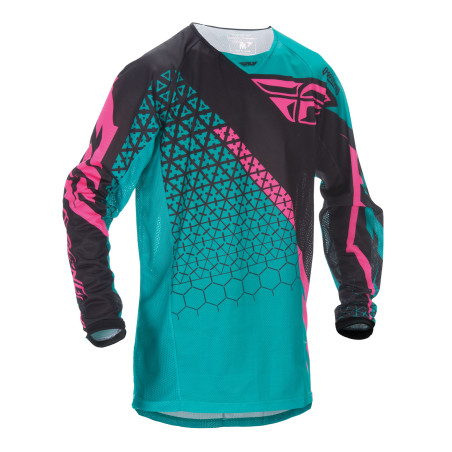 FLY RACING Mesh Jersey - teal/pink/black