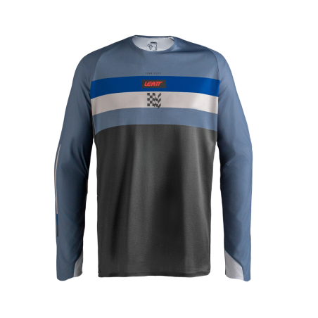 Camiseta LEATT Moto 4.5 Enduro - Stripe gris océano