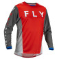 Maillot FLY RACING Kinetic Kore - rouge/gris