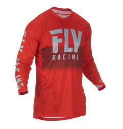 FLY RACING Lite Jersey - Rot/Grau