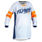 Maillot enfant FLY RACING Kinetic Khaos - blanc/bleu marine/orange