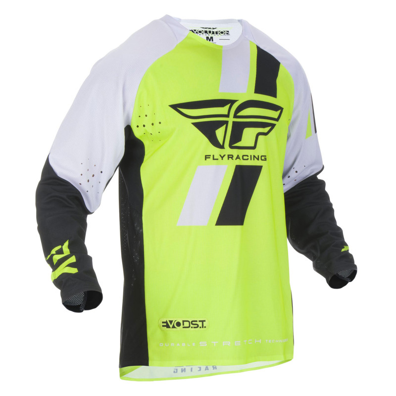 Maillot FLY RACING Evo - jaune fluo/noir/blanc