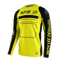 Maillot TROY LEE DESIGNS SE Pro - Drop IN noir/Glo jaune
