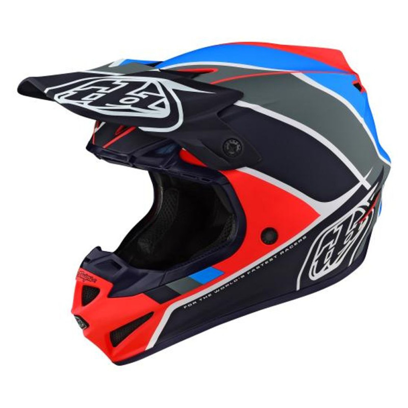 TROY LEE DESIGNS SE4 Polyacrylite Kinder-Helm - Beta Orange/Marineblau TROY LEE DESIGNS SE4 Polyacrylite Kinder-Helm - Beta Orange/Marineblau