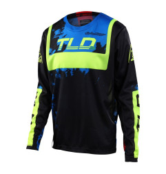 Camiseta infantil TROY LEE DESIGNS GP - Astro negro/amarillo