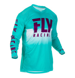 Camiseta FLY RACING Lite - Seafoam/Port/blanco