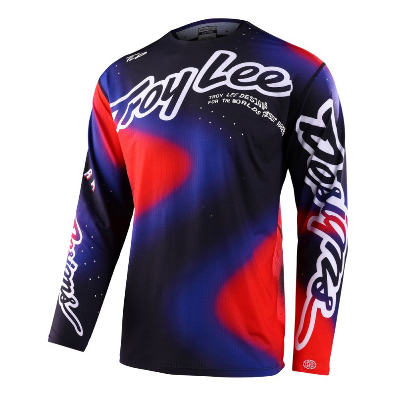 Camiseta TROY LEE DESIGNS SE Ultra - Lucid negro/rojo
