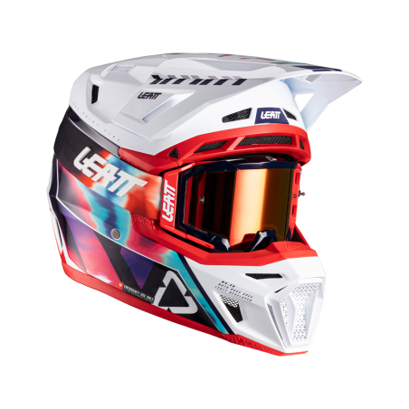 LEATT Moto 8.5 2026 Helm - Royalblau/Rot