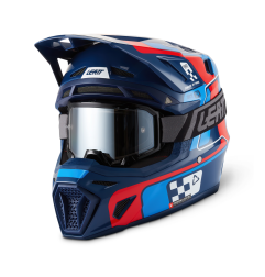 LEATT Moto 8.5 Helmet - blue/red