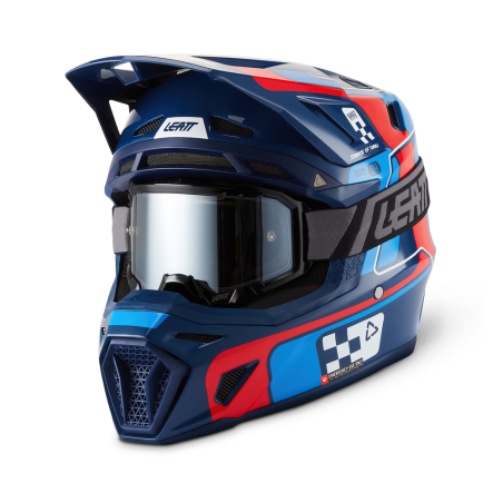 Casco LEATT Moto 8.5 - azul/rojo