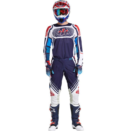 Maillot TROY LEE DESIGNS SE Pro - Wavez bleu marine/rouge