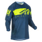FLY RACING Kinetic Shield Jersey - Marineblau/Neongelb