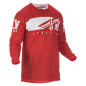 Maillot FLY RACING Kinetic Shield - rouge/blanc