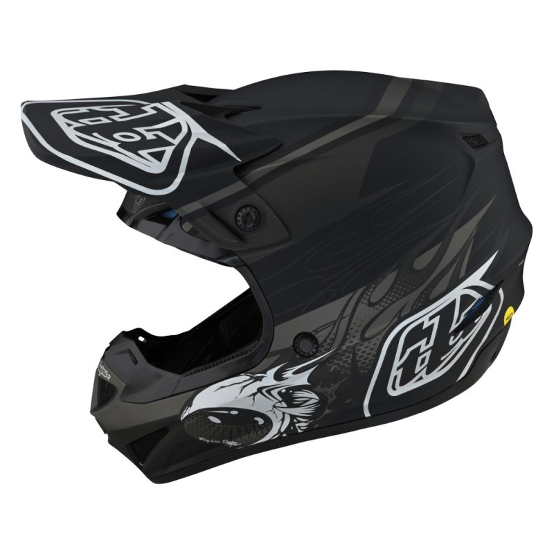 TROY LEE DESIGNS SE4 Polyacrylite Kids Helmet - Skooly black