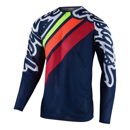 Camiseta TROY LEE DESIGNS SE Pro Air Seca 2.0 - azul marino/naranja