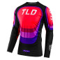 Maillot TROY LEE DESIGNS SE Ultra - Reverb noir/rouge fluo