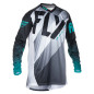 Maillot FLY RACING Lite - noir/blanc/bleu canard Maillot FLY RACING Lite - noir/blanc/bleu canard