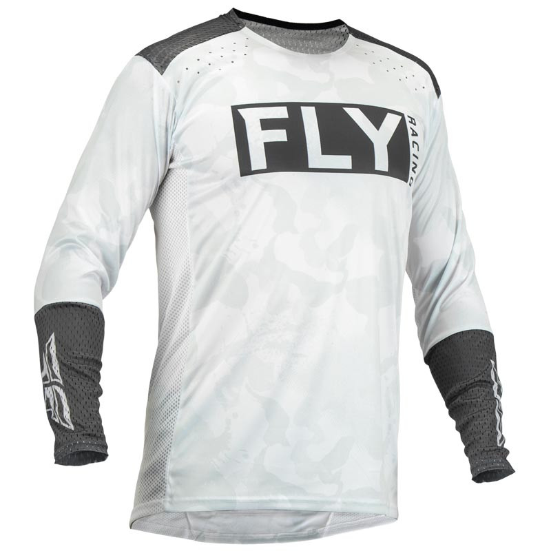 Maillot FLY RACING Lite L.E. Stealth - blanc/gris