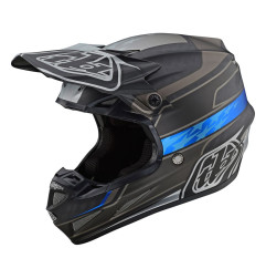 Casque enfant TROY LEE DESIGNS SE4 ECE Carbon - Speed noir/gris