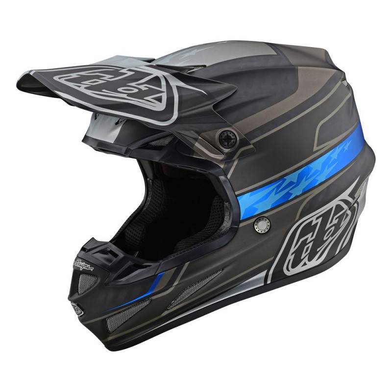 Casque enfant TROY LEE DESIGNS SE4 ECE Carbon - Speed noir/gris