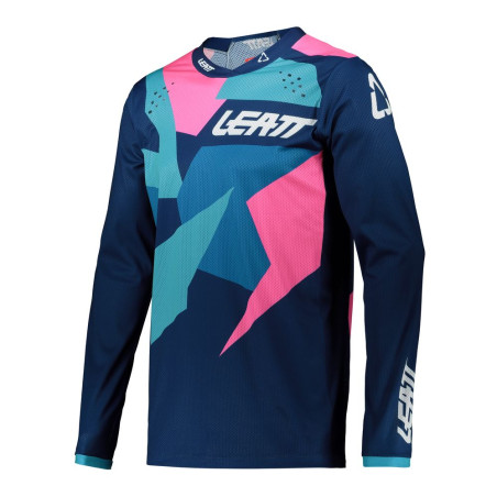 LEATT Moto 4.5 Lite Jersey - Blau/Pink
