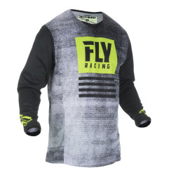 Camiseta FLY RACING Kinetic Noiz - negro/amarillo flúor