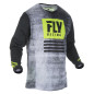 Camiseta FLY RACING Kinetic Noiz - negro/amarillo flúor