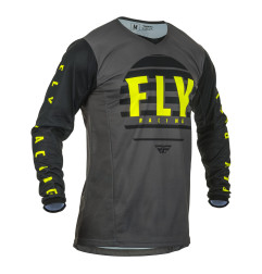 Camiseta FLY RACING Kinetic K220 - negro/gris/amarillo flúor