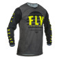 Camiseta FLY RACING Kinetic K220 - negro/gris/amarillo flúor