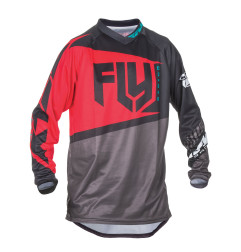 Maillot FLY RACING F-16 - rouge/noir/gris