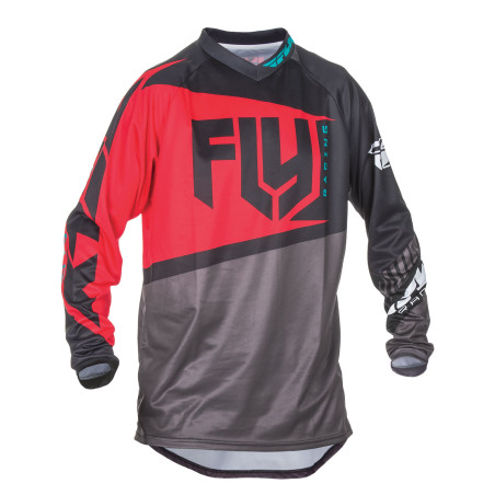 FLY RACING F-16 Jersey - Rot/Schwarz/Grau