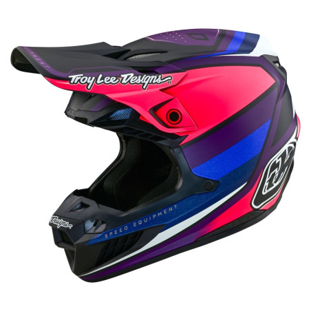 TROY LEE DESIGNS SE5 ECE Comp. Reverb Helm - Schwarz/Lila