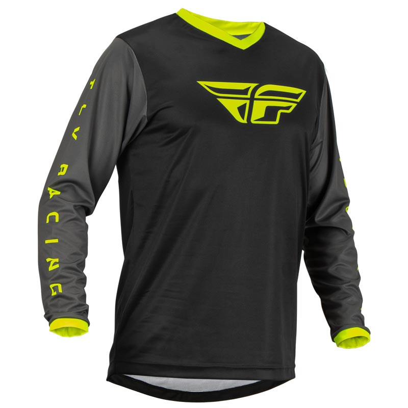 FLY RACING F-16 Jersey - black/grey/hi-vis yellow FLY RACING F-16 Jersey - black/grey/hi-vis yellow