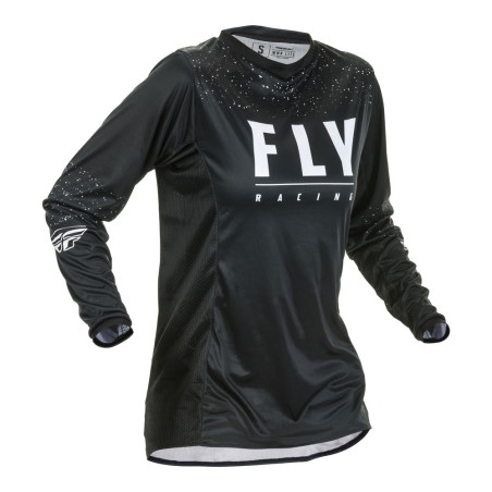 Maillot femme FLY RACING Lite - noir/blanc