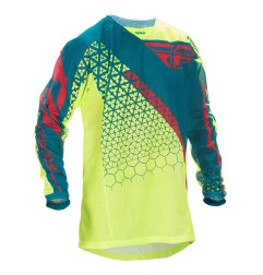 Camiseta FLY RACING Mesh - amarillo flúor/verde azulado